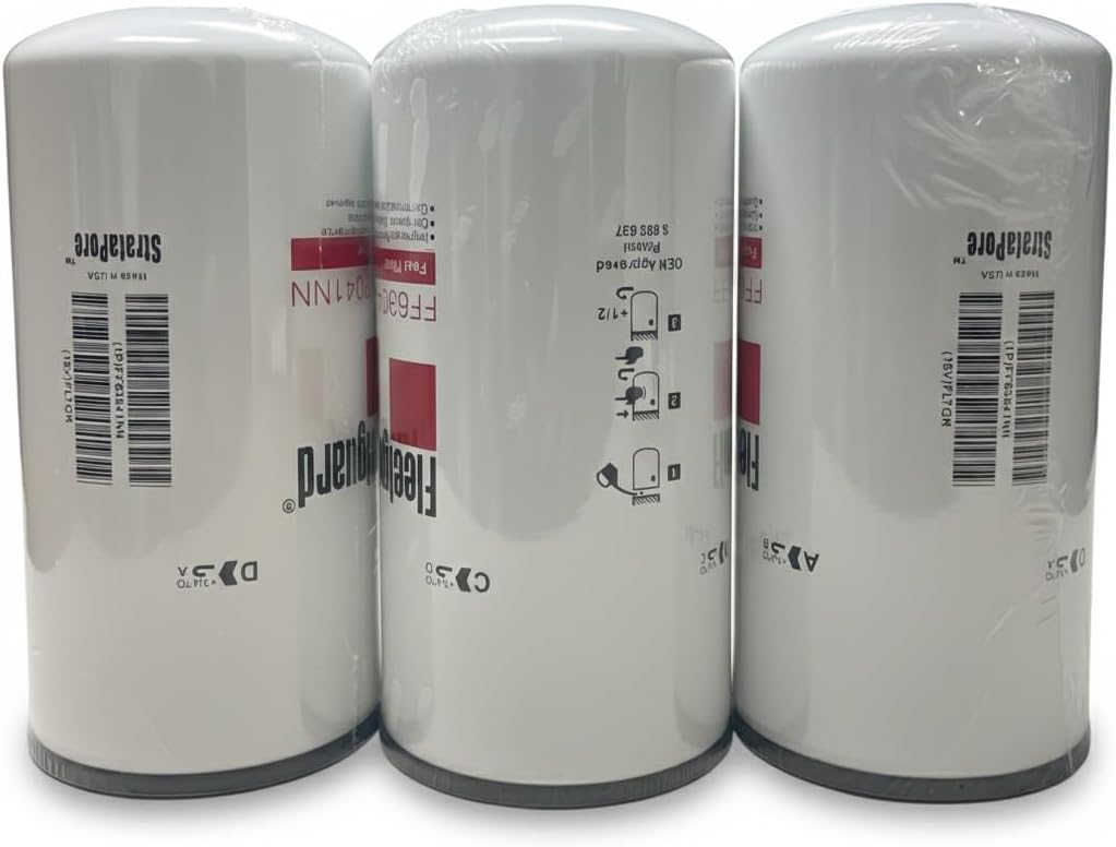 3-Pack Fleetguard FF63041NN NanoNet®spin-on fuel filters for Freightliner/International - Image 2