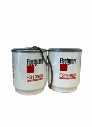 2 Pack Fleetguard FS19966 Fuel/Water Separator, Spin-On