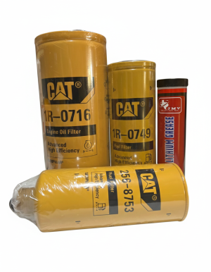 Caterpillar Engine Filter Kit 1R-0716 Advanced Oil Filter; 1R-0749 Fuel Filter, 256-8753 + 1 tube of red grease C15-C13