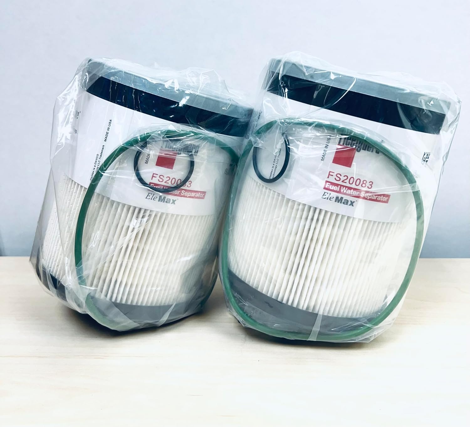 2 filtros FleetG FS20083 Filtro separador de agua de combustible para CUMMlNS ISX DD13 DD15 DD16