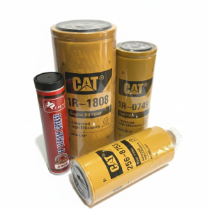 Kit  CAT 1R-1808 Advanced Oil Filter; 1R-0749 fuel filter; 256-8753 fuel water separator + 1 tube of red grease