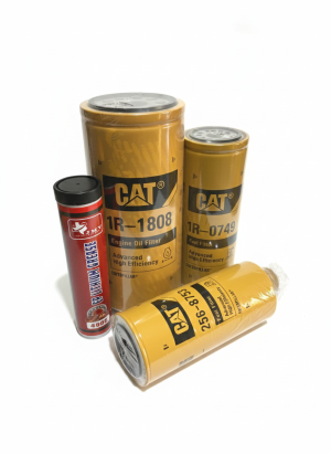 Kit  CAT 1R-1808 Advanced Oil Filter; 1R-0749 fuel filter; 256-8753 fuel water separator + 1 tube of red grease