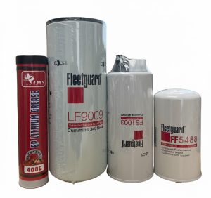 Kit Fleetguard , LF9009 Lube Filter, FF5488 Fuel Filter, FS1003 Filter +1 Grease red