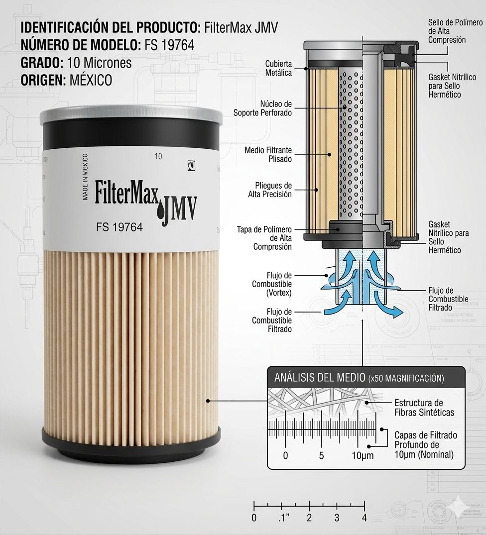 6 Pack FilterMax JMV FS19764 Plus Fuel/Water Separators (10 Micron) - Image 5