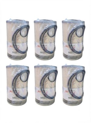 (6 PACK) Fleetguard EleMax FS19763 Fuel Filter StrataPore (7Mic)