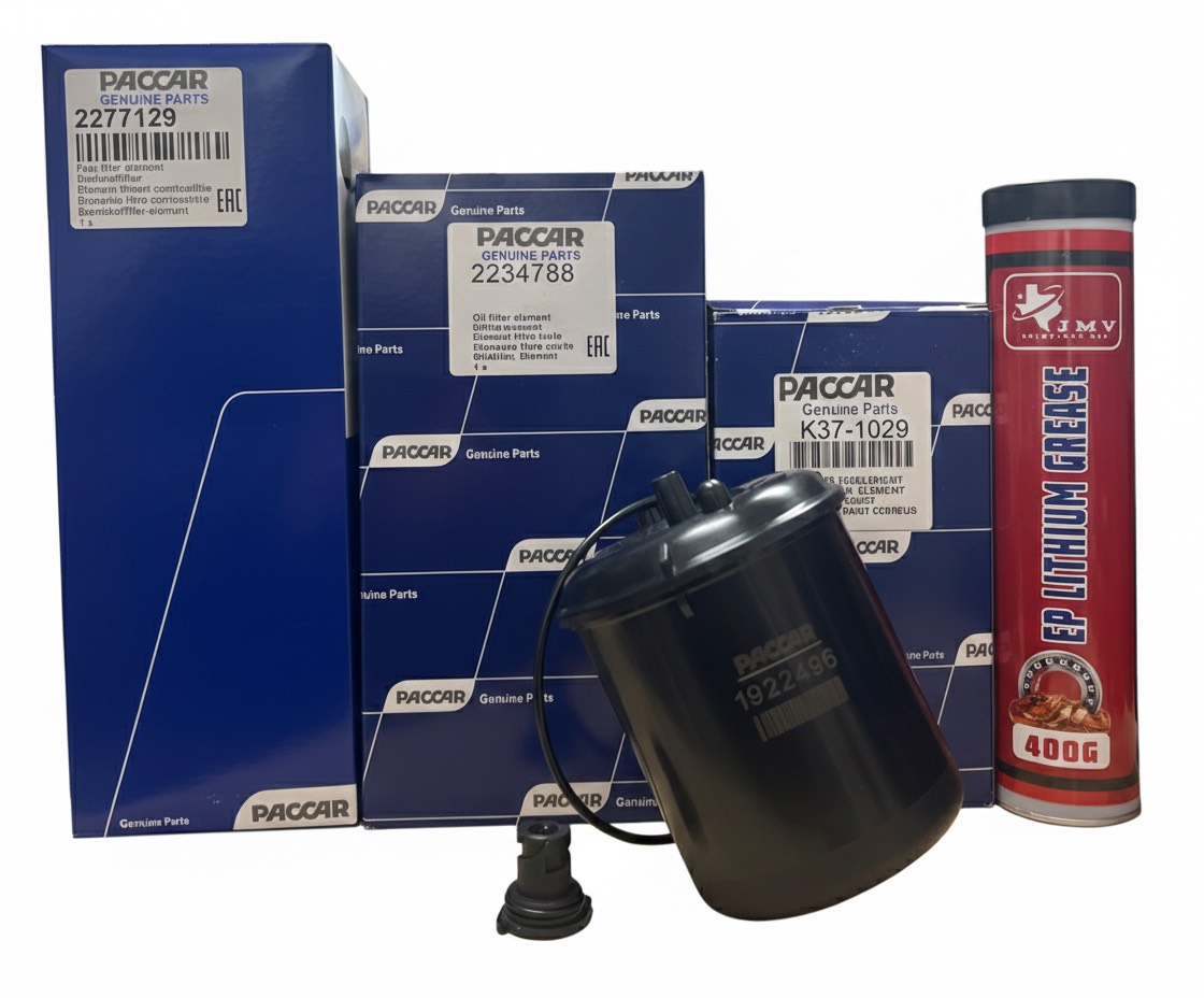 Kit Filter 1922496 Centrifugal; oil filter 2234788; 2277129; K37-1029 Paccar MX-13 EPA -17 +1 GREASE RED