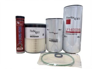 Maintenance Kit LF14000NN, FF5825NN, FS19915 Fuel/Water Separator +1 GREASE RED Compatible Cummins ISX, ISX15, X15 engines